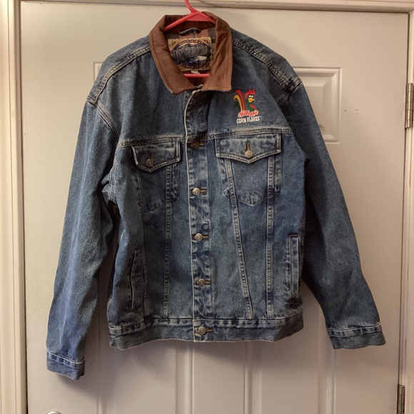 Dunbrooke Other - Men’s Women’s Kellogg’s Bomber Jean Jacket size Large Rough Rider